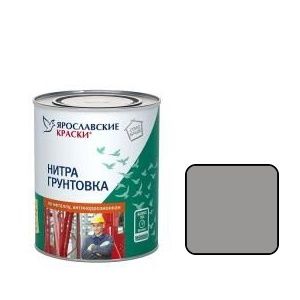 фото Нитрогрунтовка Ярославские краски Нитро по металлу серая (1,7 кг)