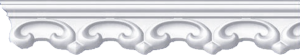 фото Плинтус потолочный инжекционный Формат 205051 Белый (28*42*2000 мм)