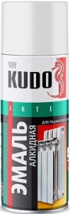 фото Эмаль алкидная для радиаторов отопления KUDO KU-510 Белый глянец (520 мл)