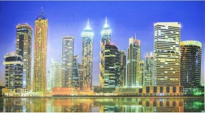 фото Фартук-панно Грейс Вечерний Дубай (1002*602*4 мм)